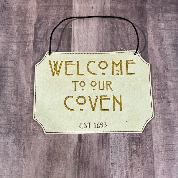 Welcome to our Coven Sign *Gold