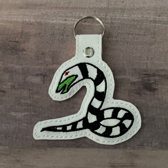 Sandworm Inspired Embroidered Vinyl Keychain